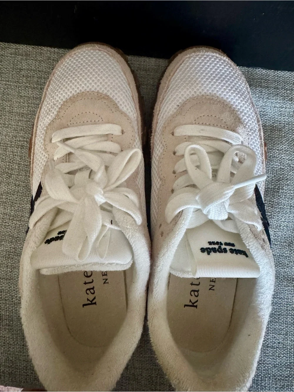 kate spade K as in Kate Sneakers with Brown Gum Sole